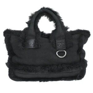 Chanel Black Mouton Sport Line Tote Bag 136194